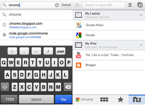 Chrome iPhone app review