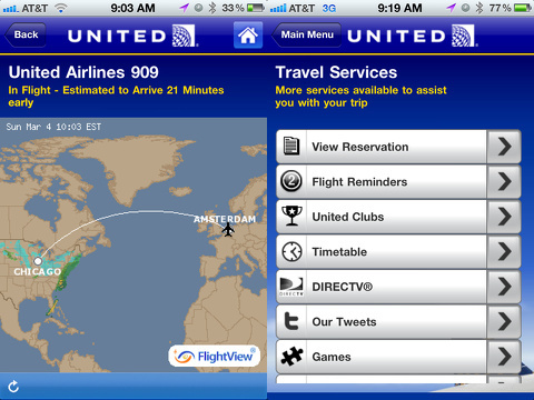 the united airline app