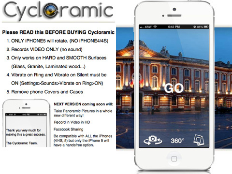 cycloramic iphone app review