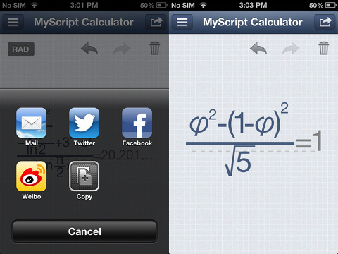 myscript calculator iphone app review