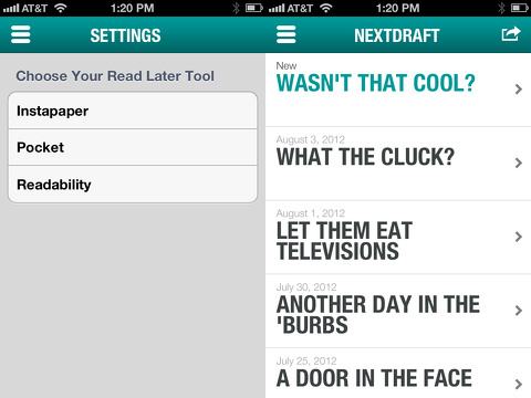 nextdraft the days most fascinating news iphone app review