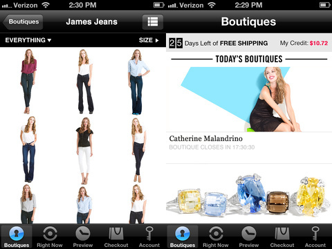 rue la la shop all day iphone app review