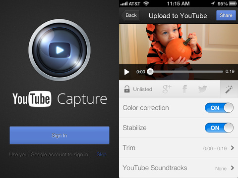 youtube capture iphone app review