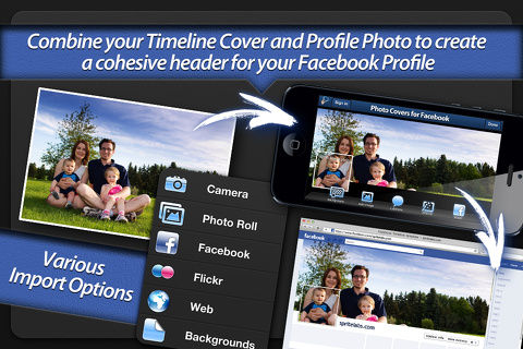 Photo Covers for Facebook iphone app review