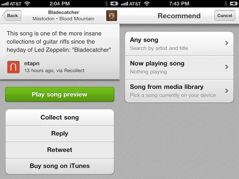 recollect beautiful music recommendations iphone app review