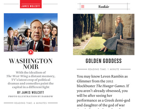 vanity fair digital edition iphone app review