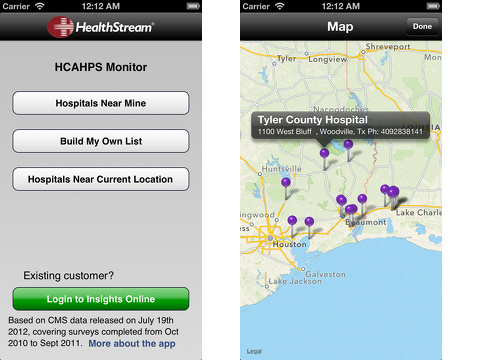 HealthStream HCAHPS Monitor iPhone app review