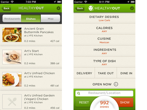 healthyout iphone app review