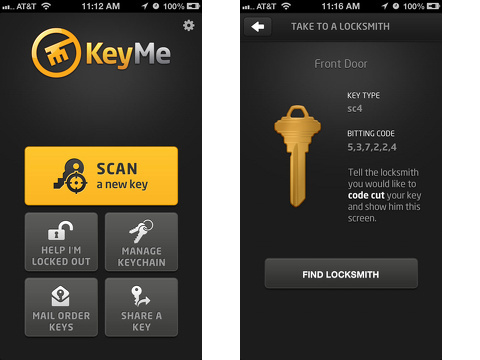 keyme digital keychain iphone app review