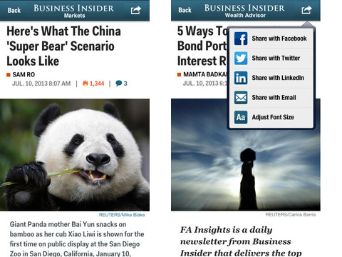 Business Insider iPhone app review | AppSafari