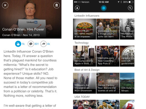 linkedin pulse iphone app review