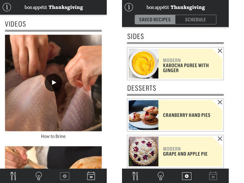 thanksgivingba bon appetit manual iPhone app review