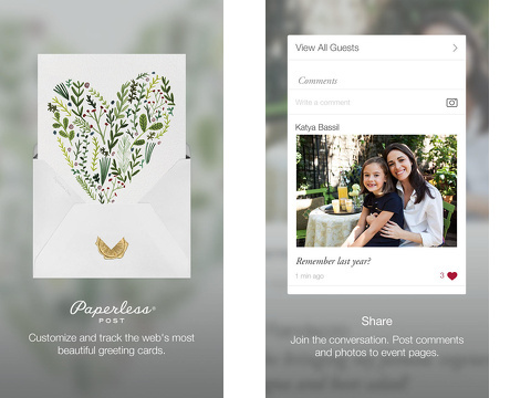paperless post invitations greetings iphone app review